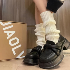 Warm Knitted Leg Warmers for Women