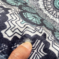 Half Round Door Mat Semi Circle Bathroom Floor Rug Mandala Boho