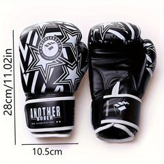 Boxing Gloves PU Leather Training Gloves Muay Thai Sandbag 8-12Oz