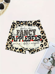 Leopard Print Skinny Leggings Every Stretchy Leggings Women's Clothing