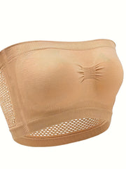 4pcs Bandeau Bras Soft Stretch Everyday Bra Women's Lingerie