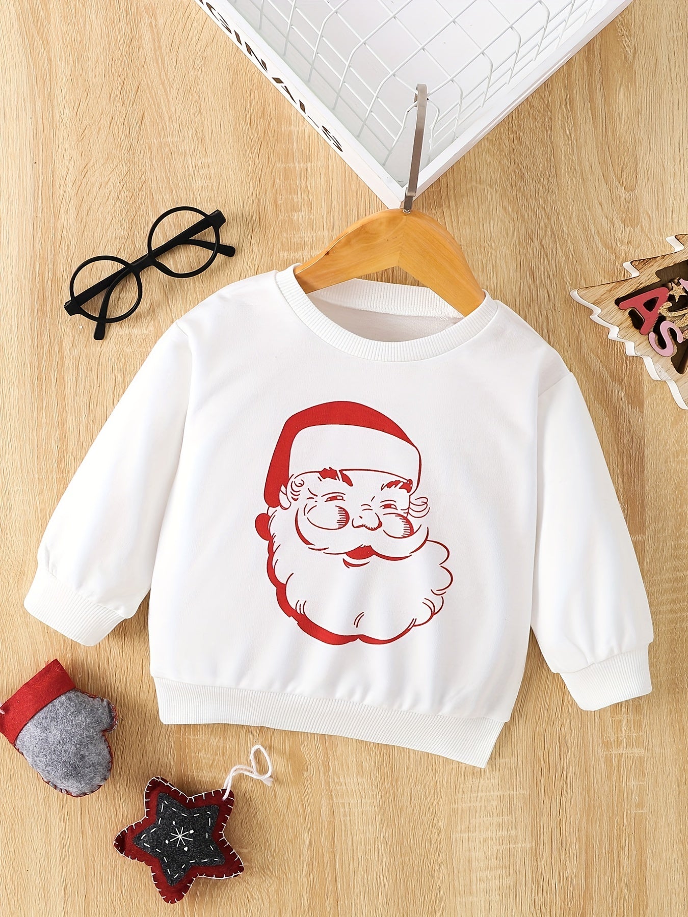 Baby Boys Cartoon Christmas Pullover Sweatshirt