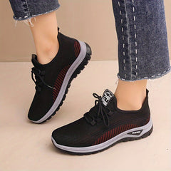 Women's Breathable Running Shoes Comfortable Mesh Outdoor Sneakers Mama Shoes