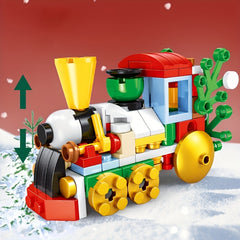 Christmas Building Blocks Transformable Shapes DIY Educational Toy