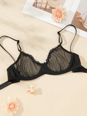 Sexy Geo Lace Balconette Bra