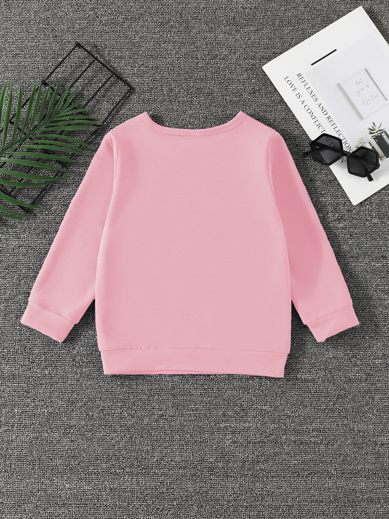 Girls' Papa's Girl Long Sleeve Sweatshirt Round Neck Pullover