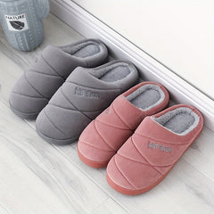 Unisex Warm House Shoes Comfy Non Slip Home Shoes Winter