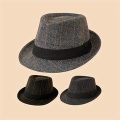 Unisex Sunshade Wide Brim Fedora Hat for Party