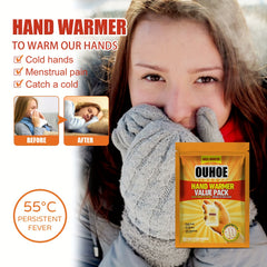 Self-Heating Hand Warmer Sticker for Outdoor Use