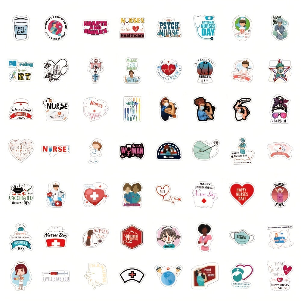 113pcs Nurse Stickers Vinyl Nursing Stickers Decals Laptops Water Bottles