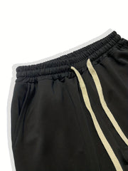 Men's Flame Skull Sweatpants Drawstring Joggers
