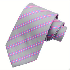 Men's Striped Tie Business Suit Necktie With Box Packaging