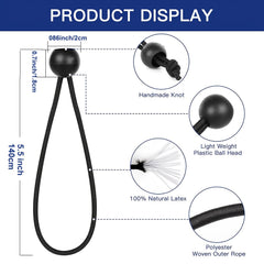 25pcs 5.5in Ball Bungee Cords Canopy Tarp Straps Tent Poles Elastic String