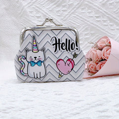 Cat Pattern Coin Purse Bag Birthday Gift