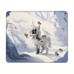 Small Horse Pattern Mouse Pad 20x24cm Home & Office Non-slip Rubber Gaming Mat