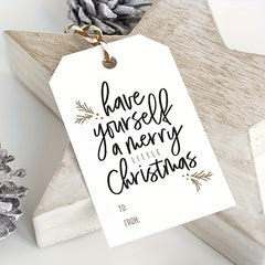50pcs Christmas Hanging Cards Merry Christmas Blank Writing Congratulations