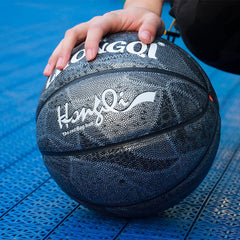 Durable Leather Basketball for Competition & Training