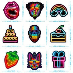 Neon Graffiti Sticker Pack - Waterproof Fun Stickers