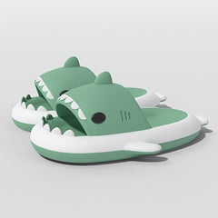 QYA Shark Slippers Block Cloud Slides Anime Lightweight Non Slip Shoes