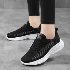 Breathable Lightweight Running Shoes Mesh Casual Lace up Jogging Walking Sneaker