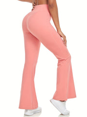 Women's Stretchy Flare Leg Yoga Pants Soft Casual Sports Pants