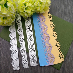 1pc Flower Lace Border Embossing Stencil for DIY Scrapbooking