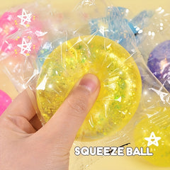 Glittery Maltose Stress Balls Colorful Sensory Toys for Party Favors