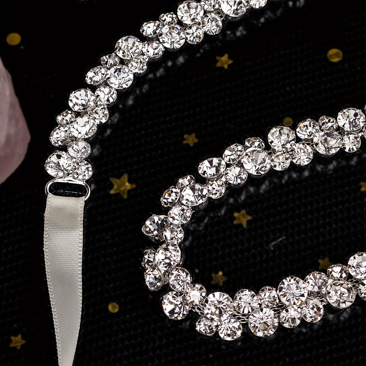 Sparkling Crystal Bridal Belt Thin Rhinestone Wedding Dress Accessory