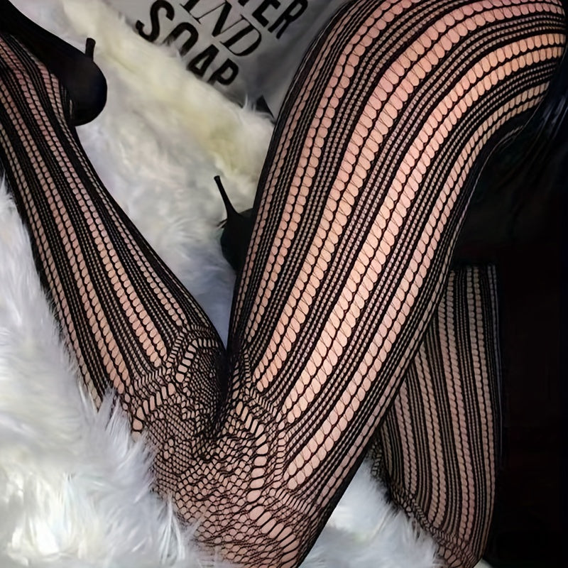 High Waist Semi Sheer Footed Pantyhose Women's Stockings