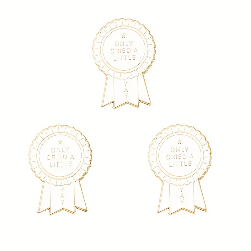 Letter Corsage Badge Metal Brooch For Kids