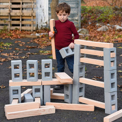 Joybond Classic Foam Cinder Blocks for Kids 5 Pcs