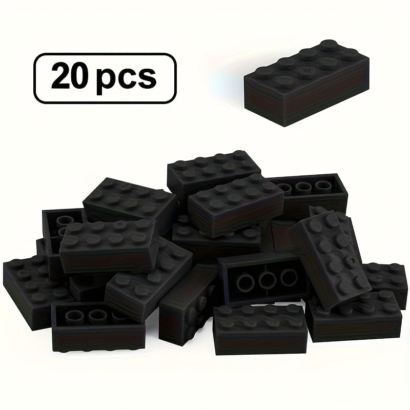 Bulk Solid Bricks Grey Orange 3001 Compatible with Major Brands