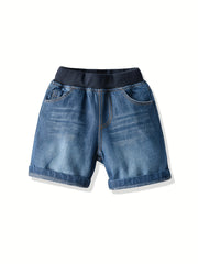 Boys Denim Jeans Shorts with Pockets for Spring & Summer