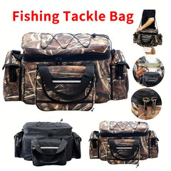 Waterproof Fishing Tackle Storage Bag - Double Layer Fishing Bag
