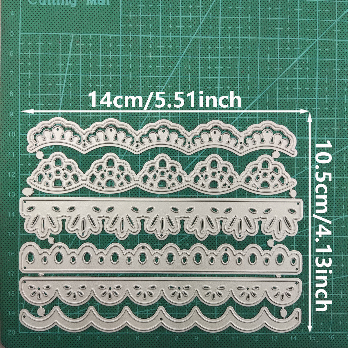 6pcs Lace Edge Die Cuts Metal Cutting Dies Scrapbook Craft Punch Stencils