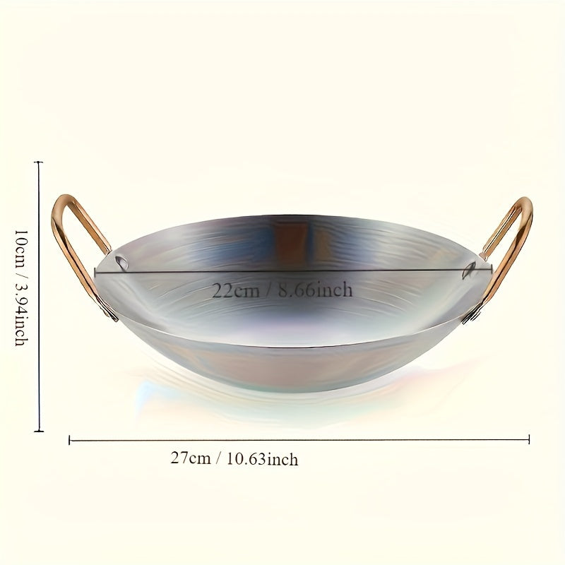Multifunctional Wok Frying Pan Double Handle Kitchen Cooking Tools