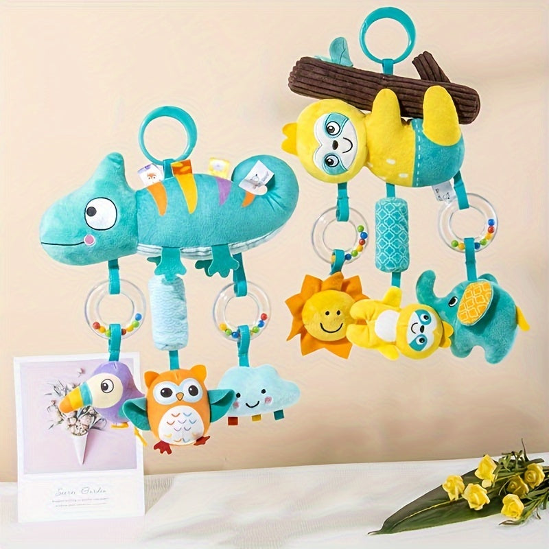 USATDD Soft Animal Hanging Rattle Toy for Babies