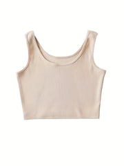 Crop Tank Top High Stretch Yoga Gym Tank Top