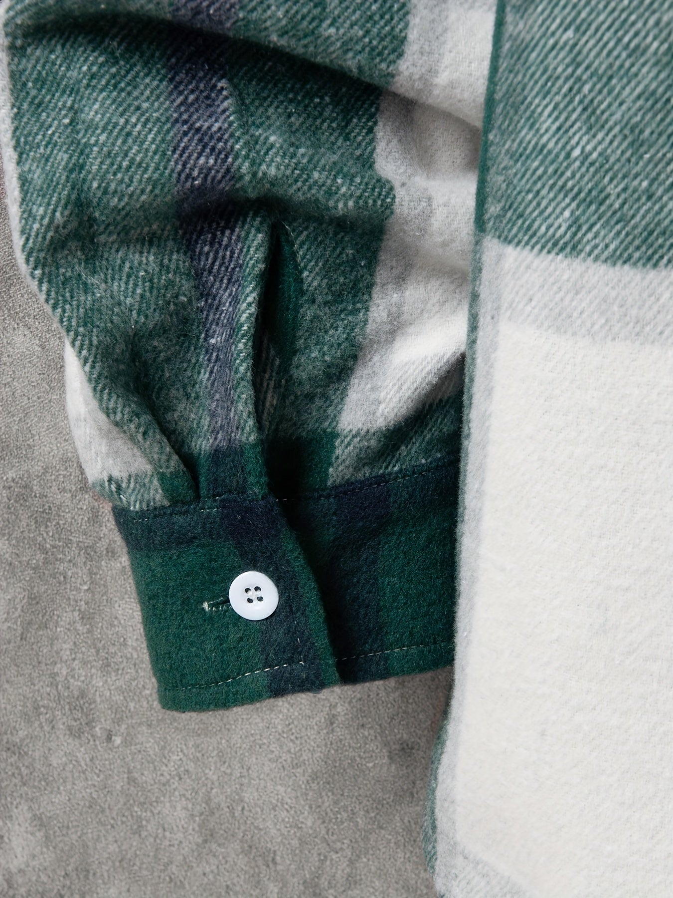 Men's Hooded Plaid Long Shirt for Autumn