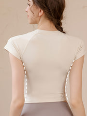 Slimming Sports Tee Quick Dry T Shirt Women's Activewear