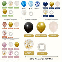 Colorful Confetti Balloon Set for Wedding Birthday Anniversary Graduation