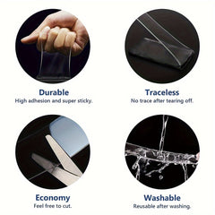 High Nano Tape 0.5mm Double-sided Adhesive Washable Strong Removable