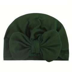 Soft Turban Headwarp Knotted Bow Hat for Newborns