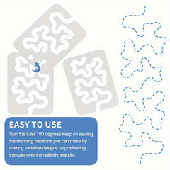 Motion Quilting Essential Template Sewing Machine Quilting Ruler