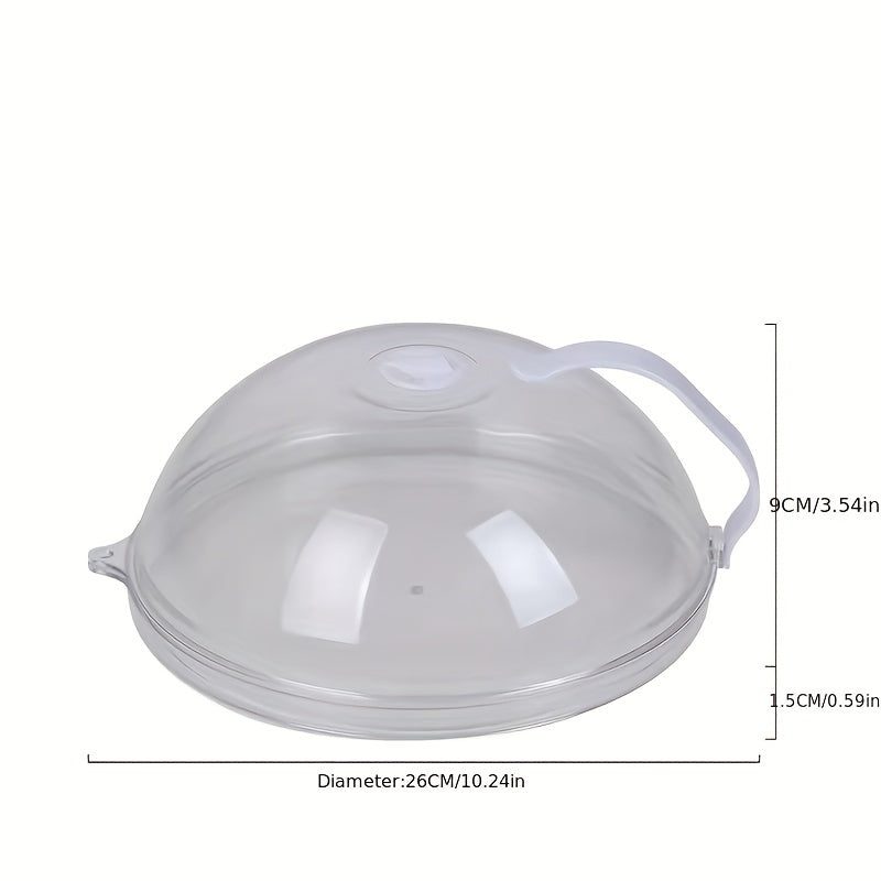 2pcs Microwave Heating Cover Anti-splash Food Preserv Dustproof Hot Dish Bowl