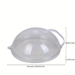 2pcs Microwave Heating Cover Anti-splash Food Preserv Dustproof Hot Dish Bowl