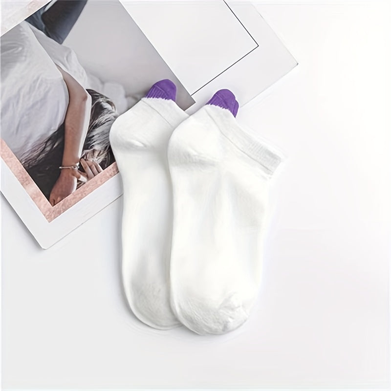 6 Pairs Heart Pattern Socks Low Cut Ankle Socks Women's Stockings