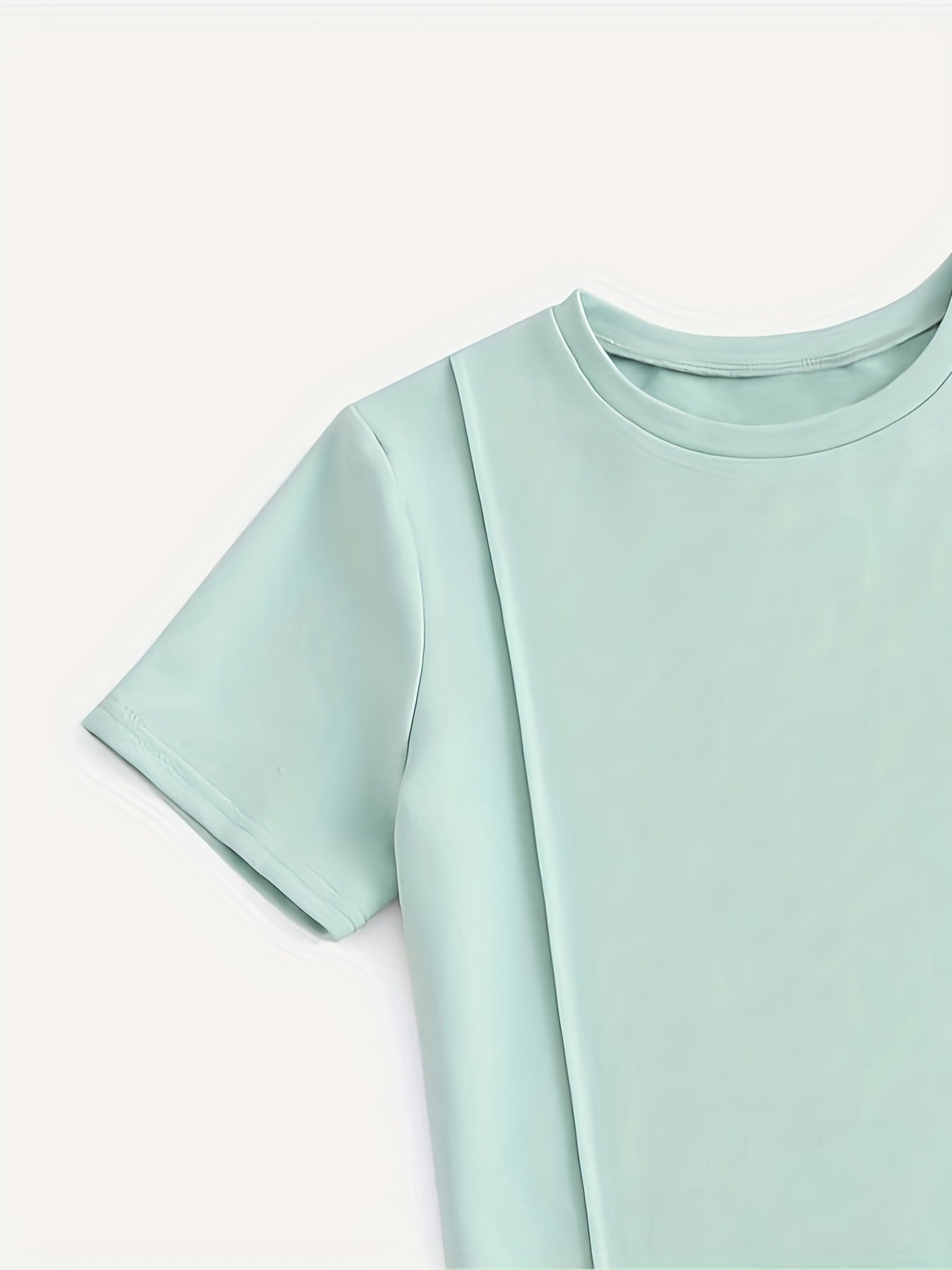 Boys Round Neck T shirt & Shorts 2pcs Set