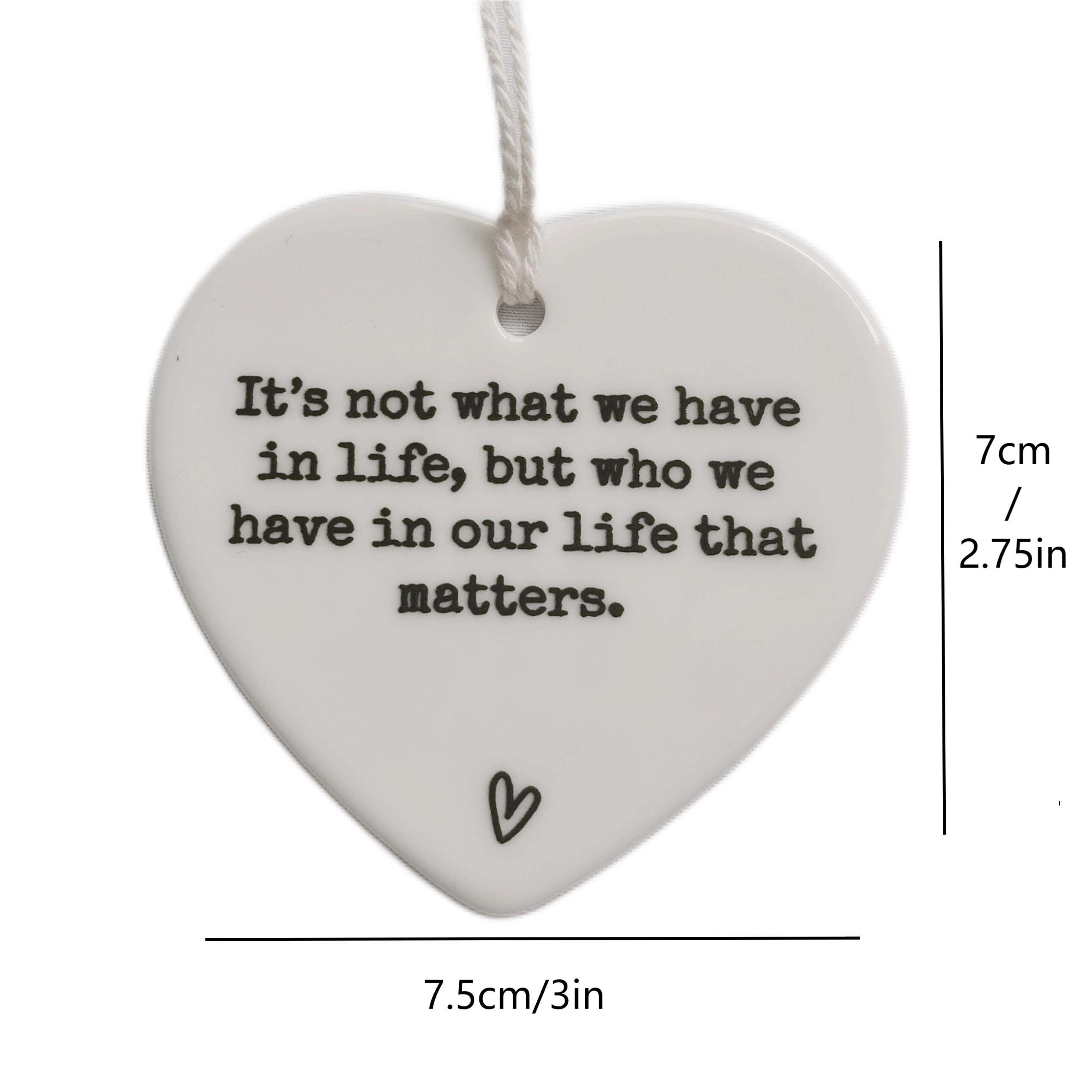 Heart Shaped Ceramic Tile Gift for Friends, Family, and Colleagues