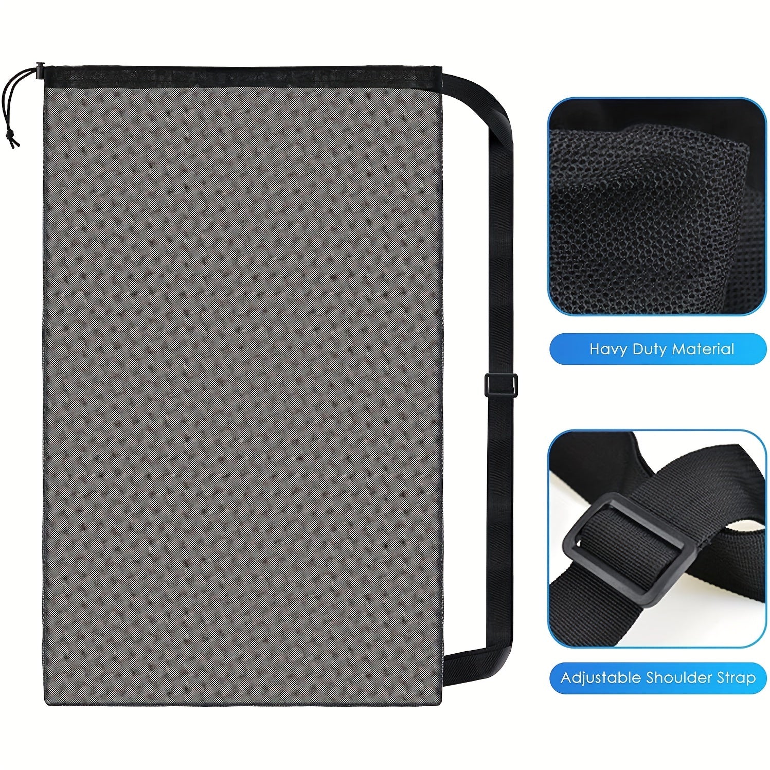 XL Sports Net Ball Bag Adjustable Shoulder Straps Team Equipment Storage